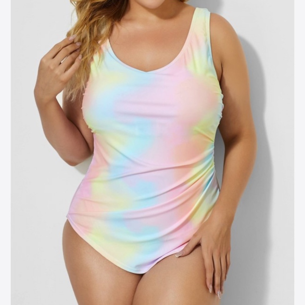 NWT Meet Curve swim suit tie dye size 3X
